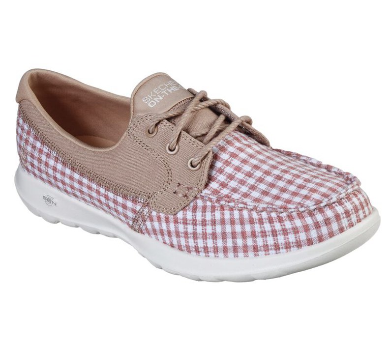 Skechers Dam Rosa/Vita Snörskor - Gowalk Lite - By The Sea - Sverige (IREVL-3726)